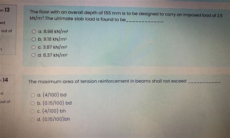 Solved Tension Steel Is Provided Estion Yet Wered For Chegg