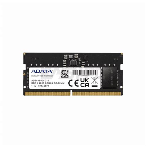 Adata AD5S48008G-S/8GB 4800Mhz Ddr5 Sodimm Memory – EasyPC