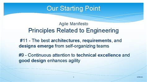 Software Engineering In An Agile Environment Presented By