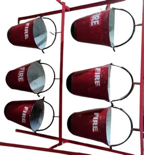 Fire Buckets With Stand At Rs 1500 Set Fire Sand Bucket Stand In