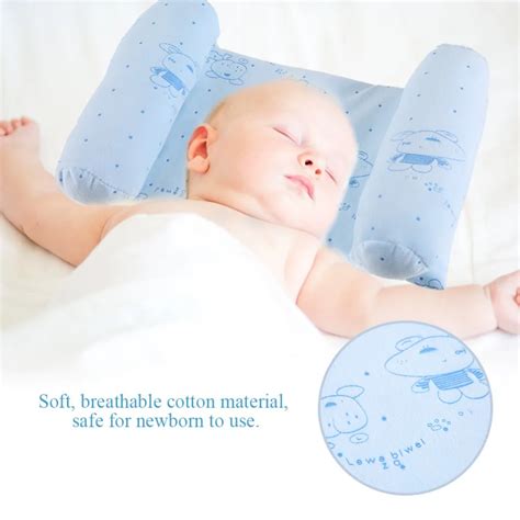 Baby Pillow Anti Roll Pillow Baby Sleep Prevent The Baby Move Their Head Correct And Adjust The ...