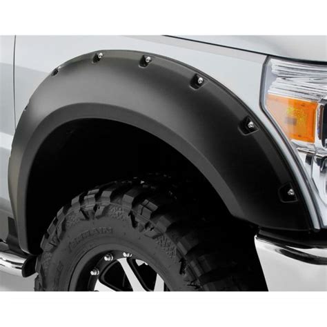 Bushwacker® Ford F 250 2014 Pocket Style™ Matte Black Fender Flares