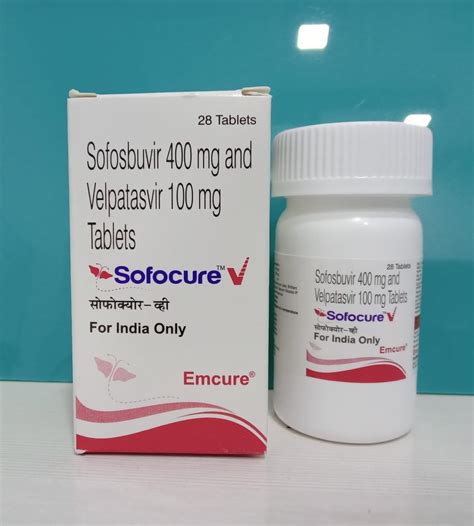 Sofosbuvir Velpatasvir 400mg Sofocure V Tablets At Rs 5487 Bottle In