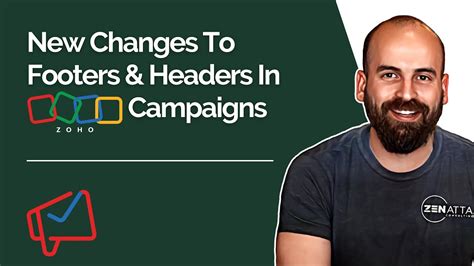 New Changes To Footers Headers In Zoho Campaigns Youtube