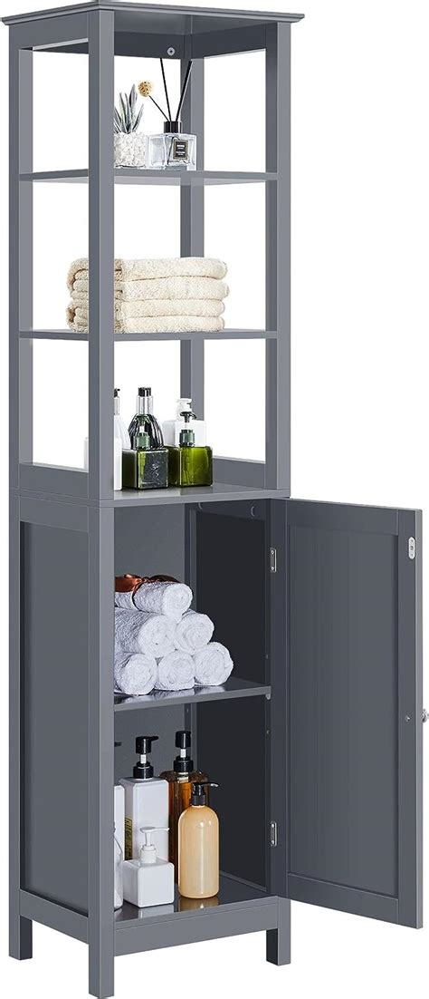 Amazon Yaheetech High Floor Standing Bathroom Column Cabinet With