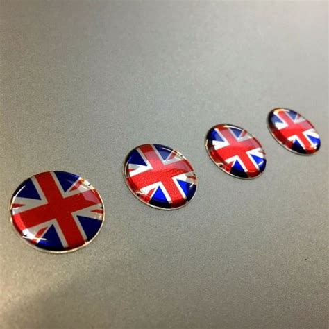 Union Jack Domed Stickers