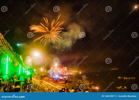 Varanasi Dev Deepawali Celebration Stock Image - Image of celebrating ...