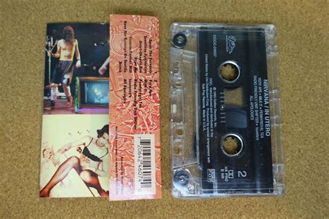 Nirvana In Utero Cassette Tape Dgc Records Vintage Analog