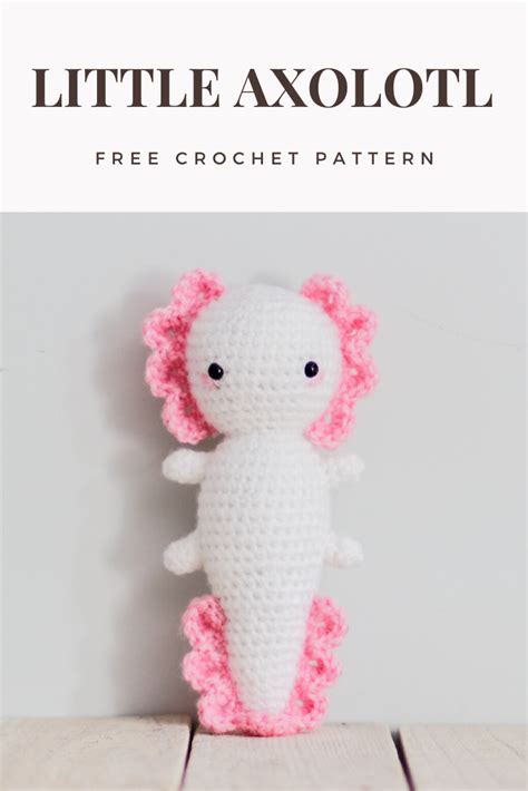 Keychain Axolotl Crochet Pattern Plushie Axolotl Keychain Crochet