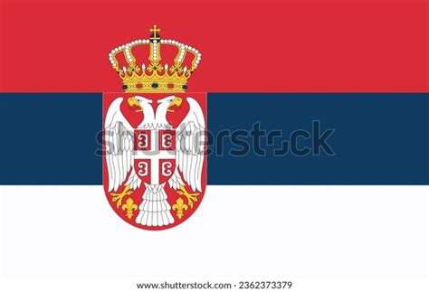 Serbia Flag World Flag Icon Official Stock Vector (Royalty Free ...