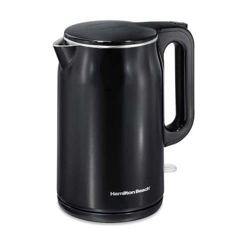 Hamilton Beach 7 Cup Black Cordless Electric Keel With Cool Touch Sides