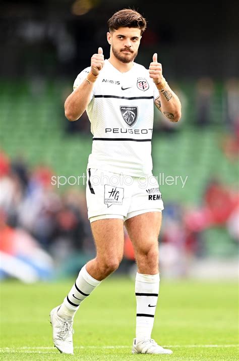 Romain Ntamack Toulouse celebrates win v Munster Champions Cup 2022 ...