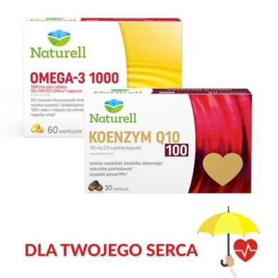 Naturell Zestaw Omega Mg Kaps Koenzym Q Kaps