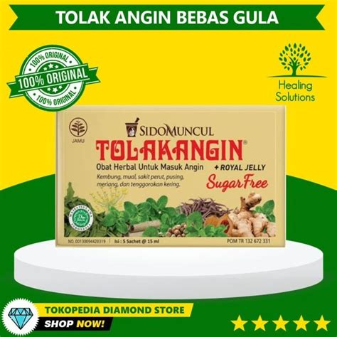 Jual Produk Baru Tolak Angin Bebas Gula Isi 5 Sachet Agen Resmi Sido