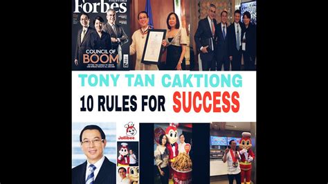 Tony Tan Caktiong 10 Rules For Success Youtube