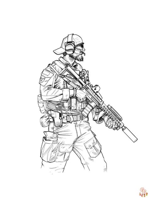 Call Of Duty Ghost Coloring Pages