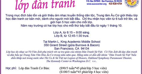 Au Co Vietnamese Cultural Center: Vietnamese Zither Class