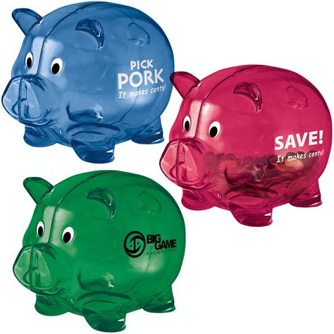 Custom Large Piggy Banks - Custom Promotional Items from SmileMakers