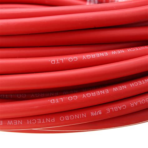 10 Awg 15 Meter Solar Panel Extension Cable Wire Black Red With Mc4 Connectors