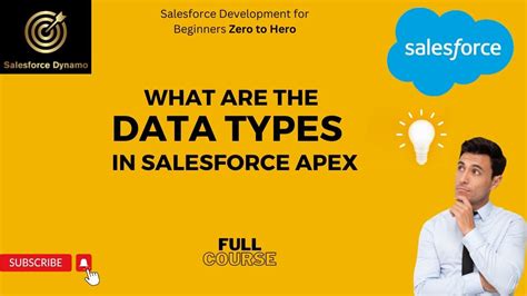 Data Types Variables In Apex Salesforce Development Full Course