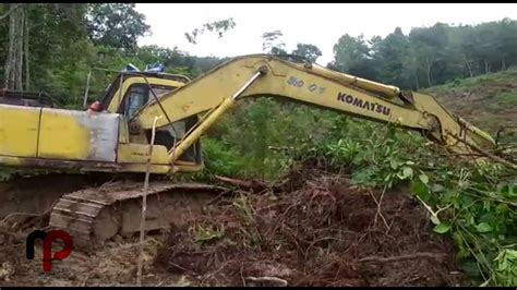 BEGINI CARA EXCAVATOR KOMATSU LAND CLEARING YouTube