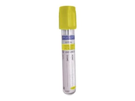 Tubo Para Coleta A V Cuo Gel E Ativador De Co Gulo Amarelo Ml