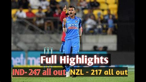 Nz Vs Ind 5th Odi 2019 Full Highlights Hotstar India Won By 35 Runs