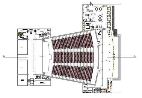 Auditorium plan dwg, Auditorium dwg