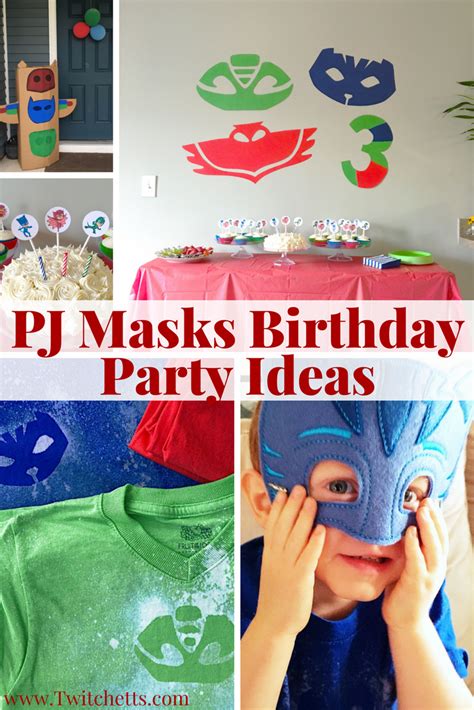 Pj Masks Birthday Party Ideas Roundup Of Ideas For A Fun Pj Masks Party