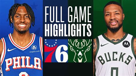 Game Recap Bucks 118 76ers 117 Youtube