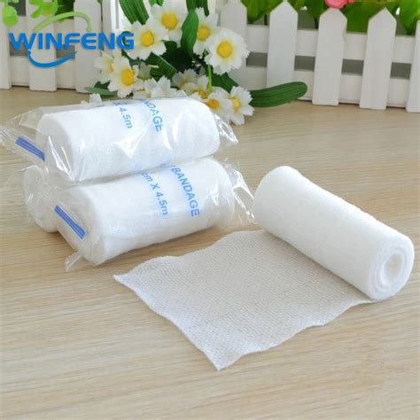 10Pcs Emergency First Aid PBT Elastic Bandages Breathable Cotton Wound