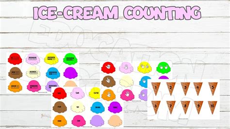 Sen Activity Ice Cream Counting Teaching Resources