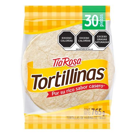 Tortillinas Tía Rosa 765g Contiene 30 Tortillas Chedraui