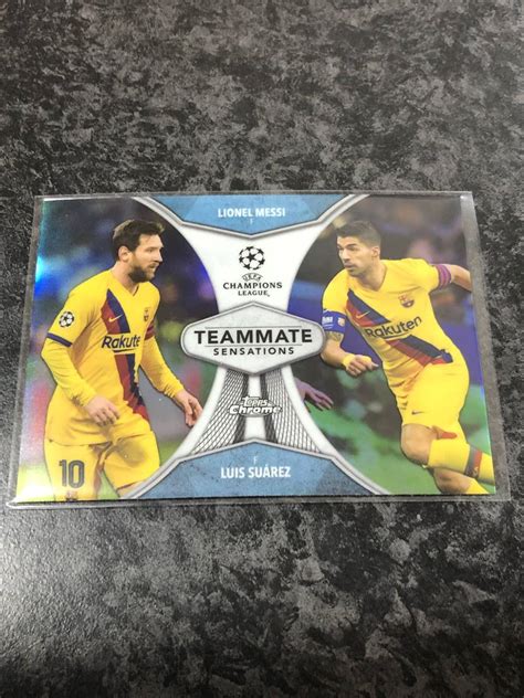 Topps Chrome Uefa Champions League Soccer Luis Suarez Lionel