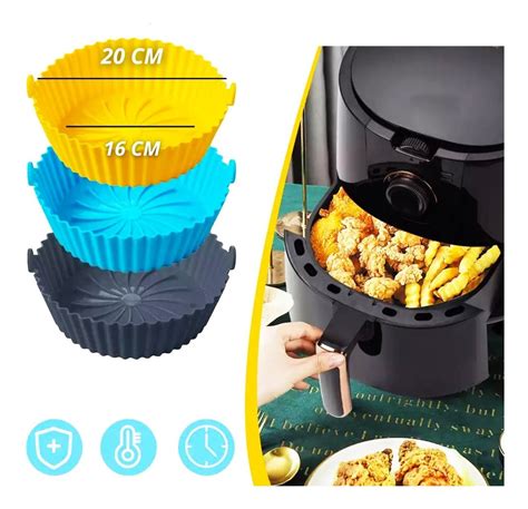 Recipiente De Silicone Forma Para Fritadeira Airfryer Cm Mercadolivre