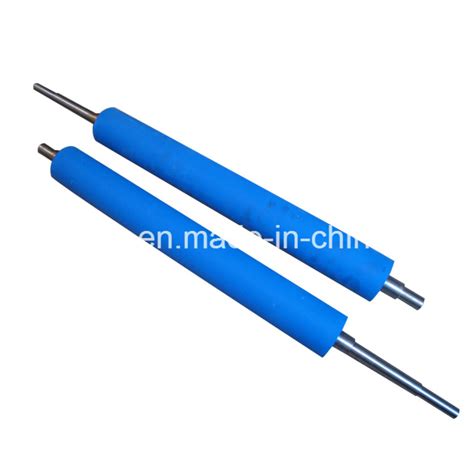 Soft Rubber Coated Steel Conveyor Roller Hand Inking Roller For