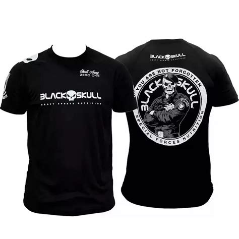 Camiseta De Treino Dry Fit Soldado Bope Black Skull