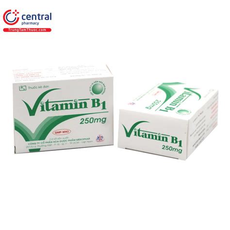 ChÍnh HÃng Thuốc Vitamin B1 250mg Mekophar Vỉ Bổ Sung Vitamin B1