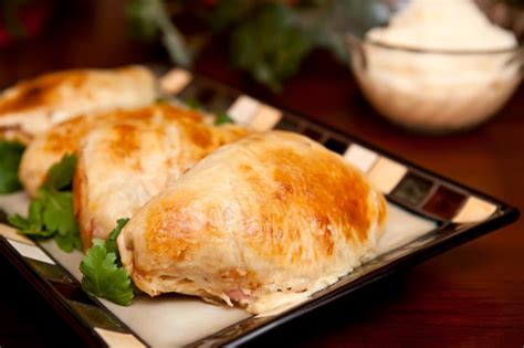 Chicken Ham And Swiss Cheese Baked In Puff Pastry Recipe