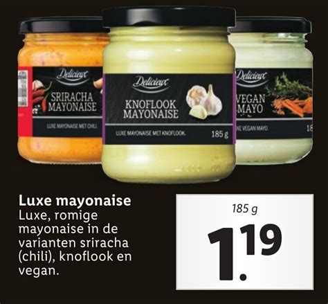 Delicieux Luxe Mayonaise G Aanbieding Bij Lidl