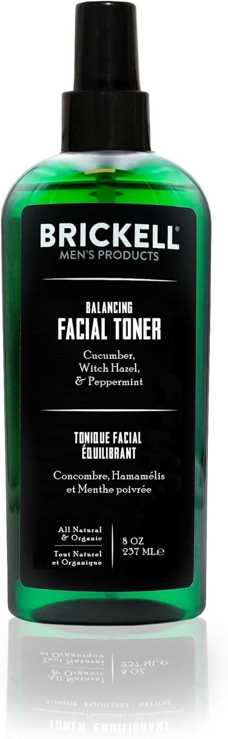 Brickell Tónico facial equilibrante para hombres tóner facial