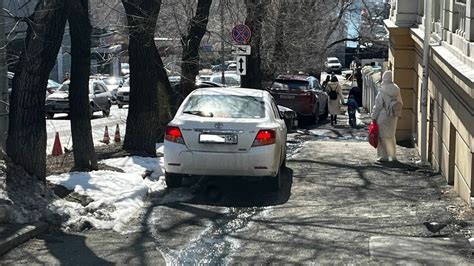 Невозмутимая автохамка поразила своей бестактностью на тротуаре во Владивостоке — Новости