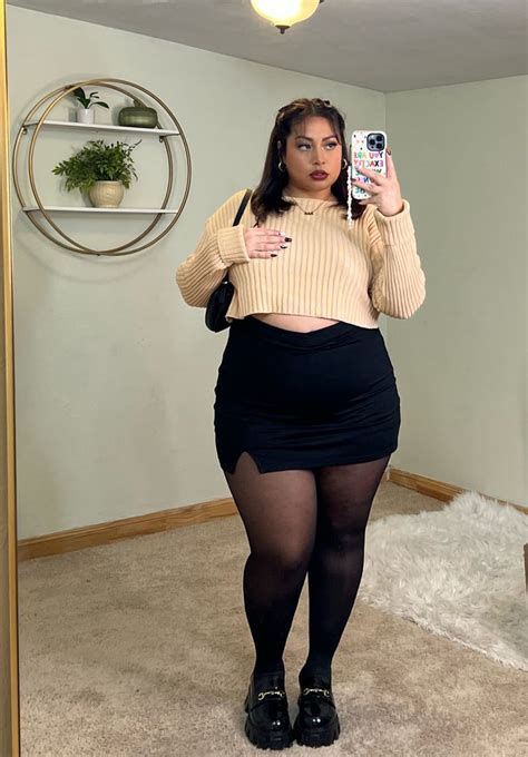 Alivia Cropped Sweater Beige Curve Curated On Ltk Curvy Outfits Plus