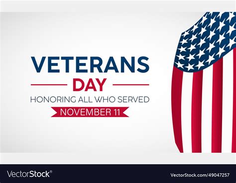 Veterans day tribute with american flag saluting Vector Image