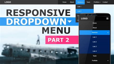 Responsive Dropdown Navigation Menu Using Html CSS And Javascript