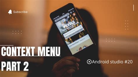 Context Menu In Android Studio Part 2 In Hindi 20 YouTube