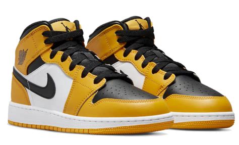 Jordan 1 Mid Yellow Taxi Gs Senikersku