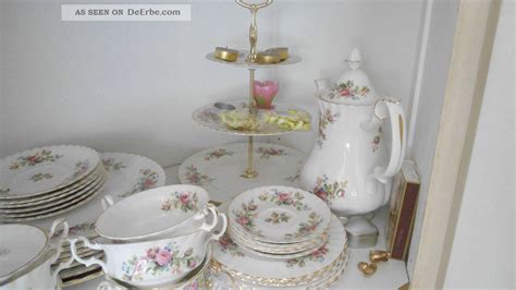 Kaffeeservice Royal Albert Moss Rose Bone China England F R Personen