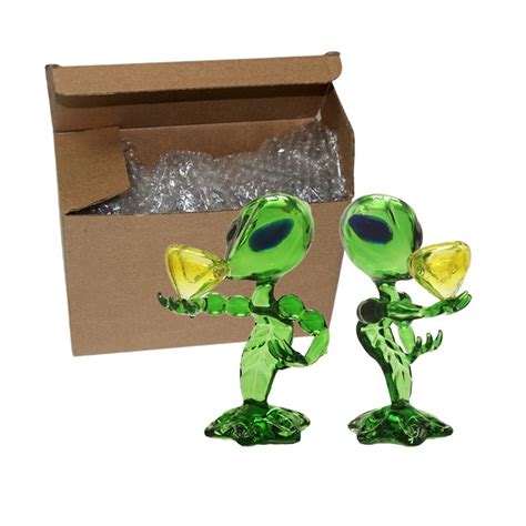 2020 Alien Bong Alien Glass Pipes Pink Blue Green Brown Purple Dab Rig ...