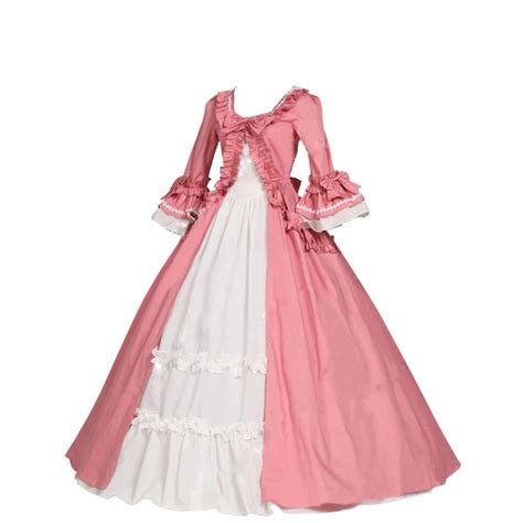 1791s Lady Womens Victorian Rococo Dress Inspiration Maiden Costume